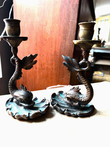 19th antique bronze flying - 19th,